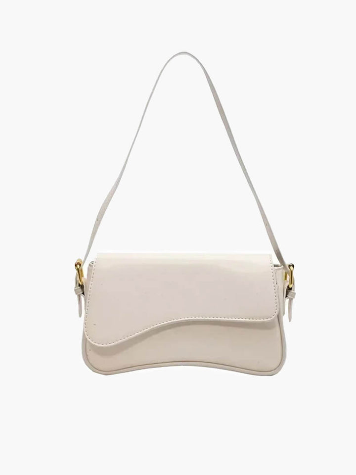 Janita | Bolso de hombro para mujer con diseño fino y ondulado: versátil, lujoso y moderno.