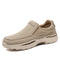 Scarpe casual in tela da uomo beige