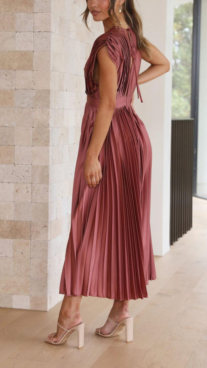 Madilynn | Abito midi plissettato leggero e incantevole da donna