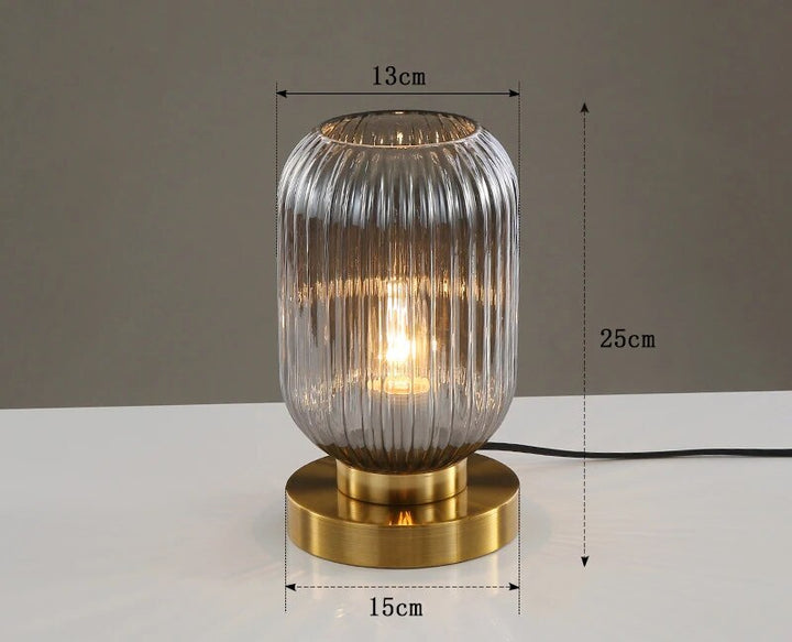 Lampe de Table Design Nordique en Verre – Élégance Moderne LED