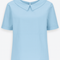 Top classique en coton et lin de couleur unie pour l'automne