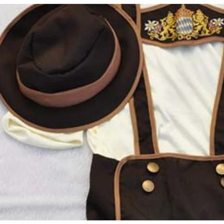 Costume Oktoberfest Homme | Lederhosen avec Chemise & Chapeau Bavarois