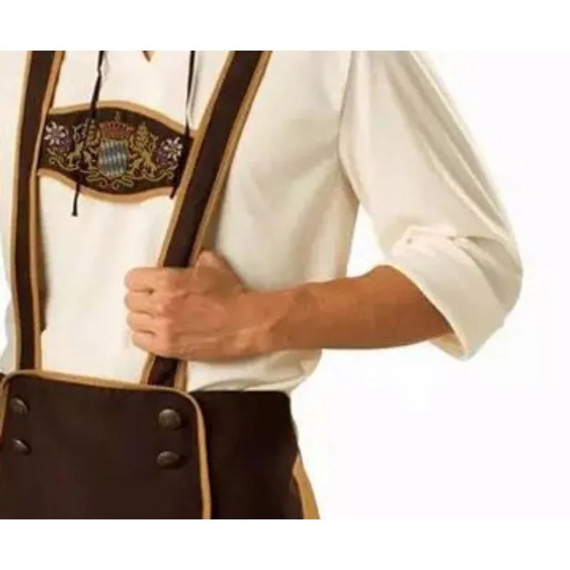 Costume Oktoberfest Homme | Lederhosen avec Chemise & Chapeau Bavarois