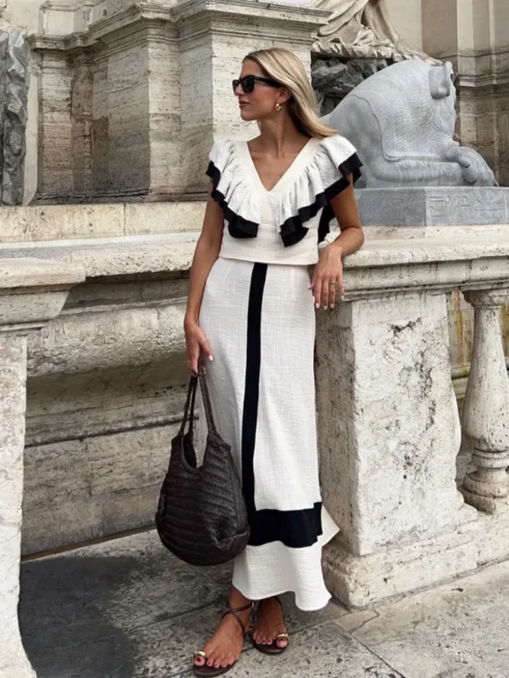 Meria Ensemble deux pièces pour femme | Tenue élégante & polyvalente avec coupe flatteuse
