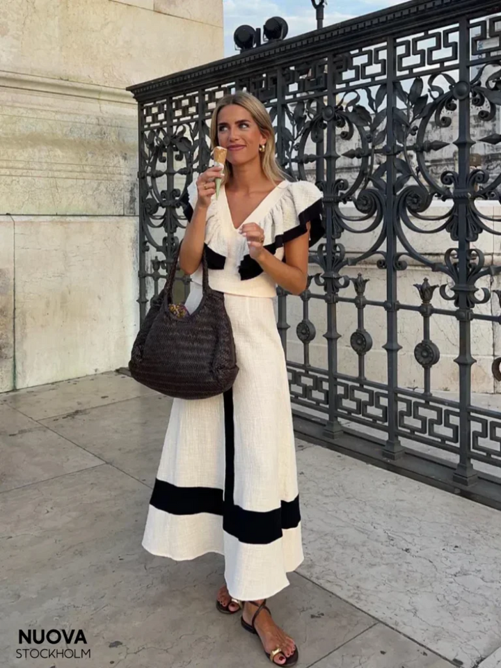 Meria Ensemble deux pièces pour femme | Tenue élégante & polyvalente avec coupe flatteuse