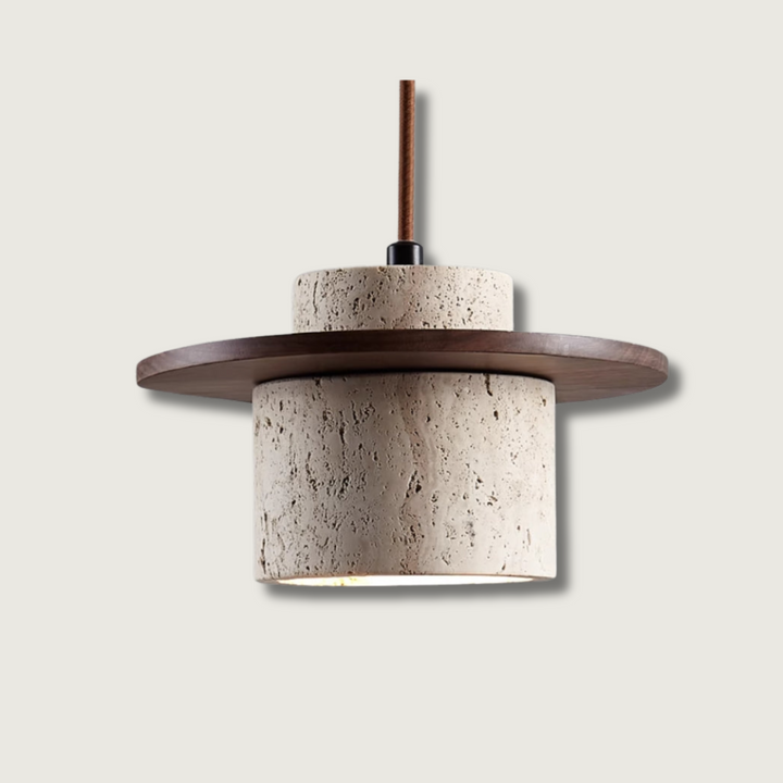 LuzCascada - Lampe en travertin naturel