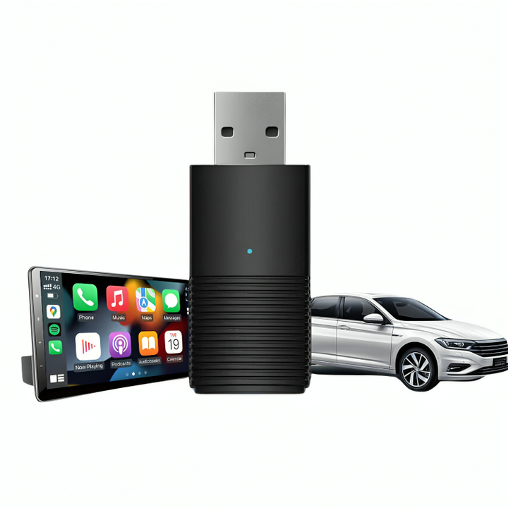 Adaptateur CarPlay Sans Fil, Compatible Apple & Android | Connexion Instantanée Plug & Play