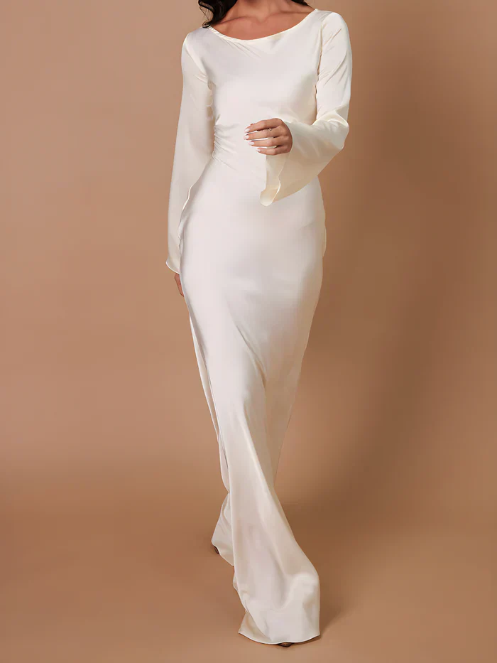 Catalina Robe maxi avec coupe étroite | Minimaliste, élégante & respirante pour les soirées