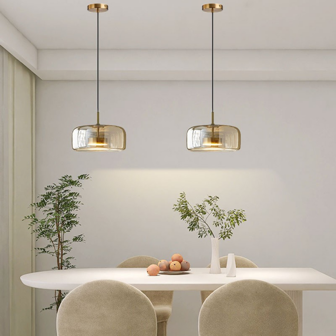 VitraLume - Lampe suspendue en verre élégante et moderne