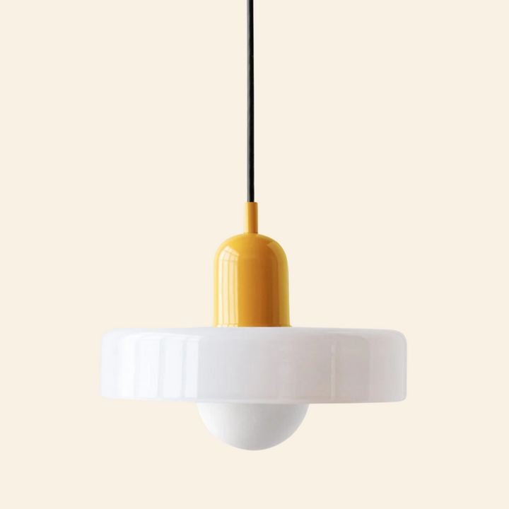 Lámpara colgante de vidrio coloreado | Diseño moderno y elegante