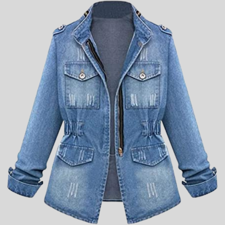 Aurélia | Veste en Jean Élégante avec Détails Bohèmes – Polyvalence & Style Intemporel