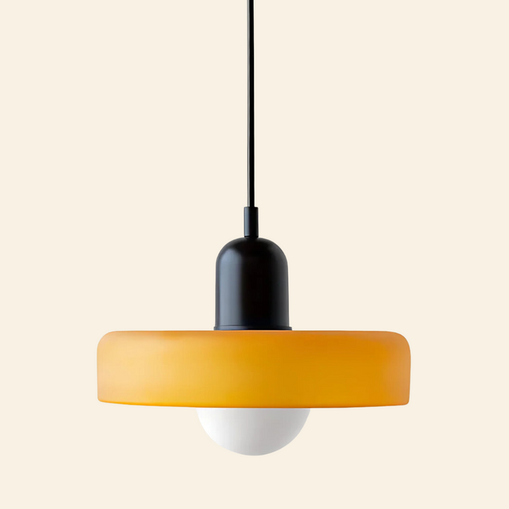 Lámpara colgante de vidrio coloreado | Diseño moderno y elegante
