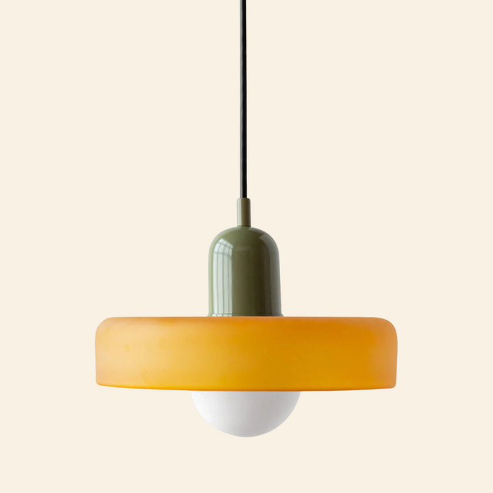 Lámpara colgante de vidrio coloreado | Diseño moderno y elegante