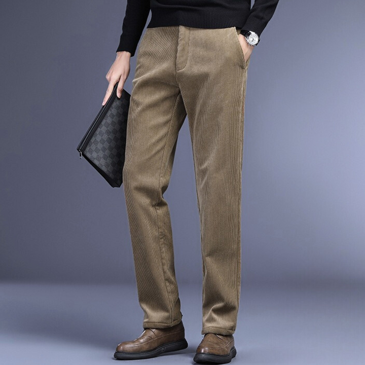 Signature Pantalon en Velours Côtelé | Ultra-Doux et Ajustement Parfait