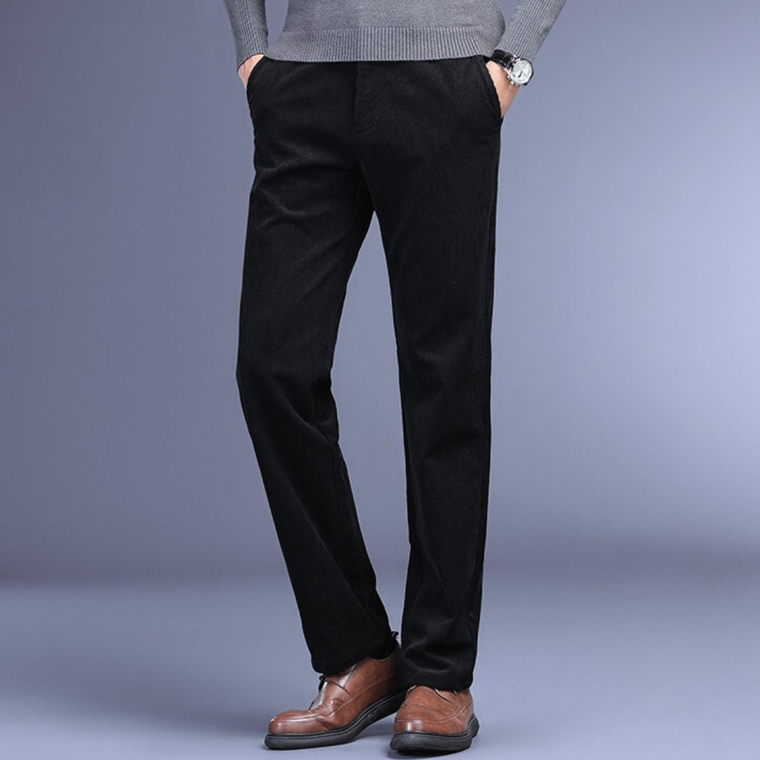 Signature Pantalon en Velours Côtelé | Ultra-Doux et Ajustement Parfait