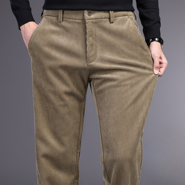 Signature Pantalon en Velours Côtelé | Ultra-Doux et Ajustement Parfait