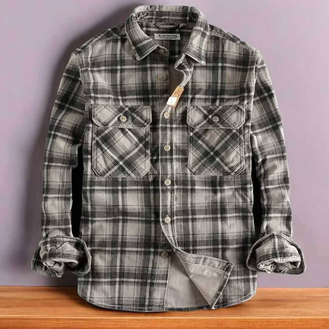 Chemise en Flanelle Hudson | Douceur, Élégance & Motif à Carreaux Intemporel