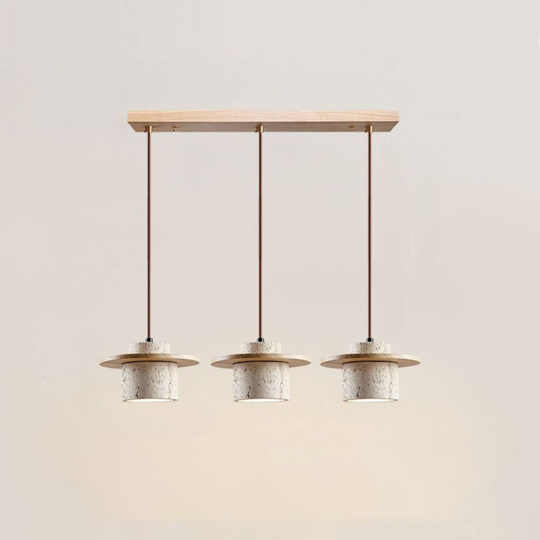 LuzCascada - Lampe en travertin naturel