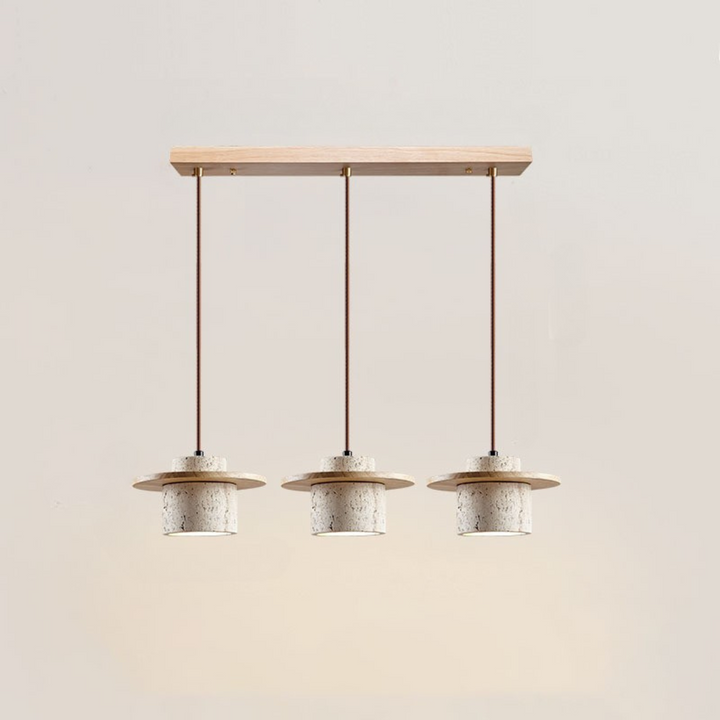 LuzCascada - Lampe en travertin naturel