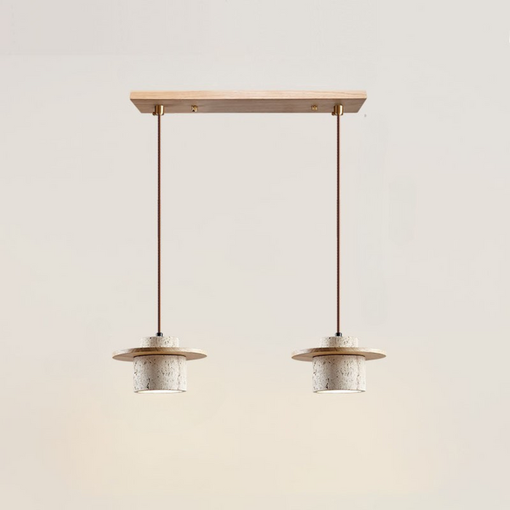 LuzCascada - Lampe en travertin naturel