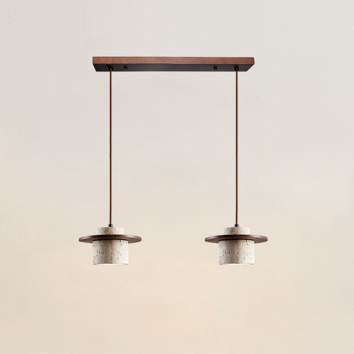 LuzCascada - Lampe en travertin naturel