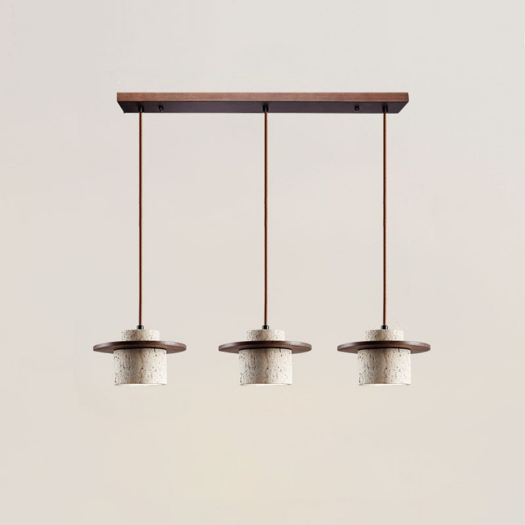 LuzCascada - Lampe en travertin naturel