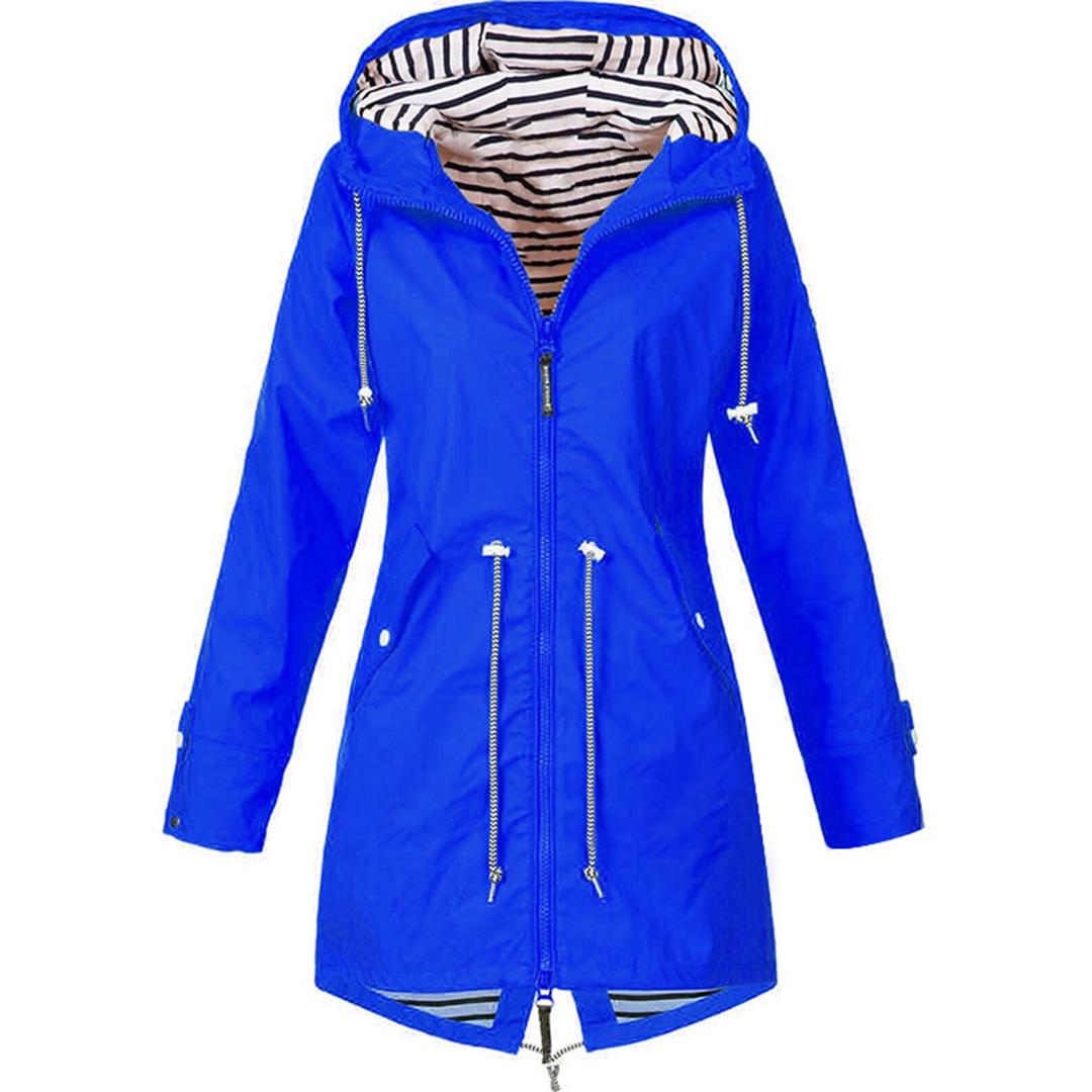 Glayda Manteau de Pluie Imperméable | Long, Élégant avec Capuche Ajustable