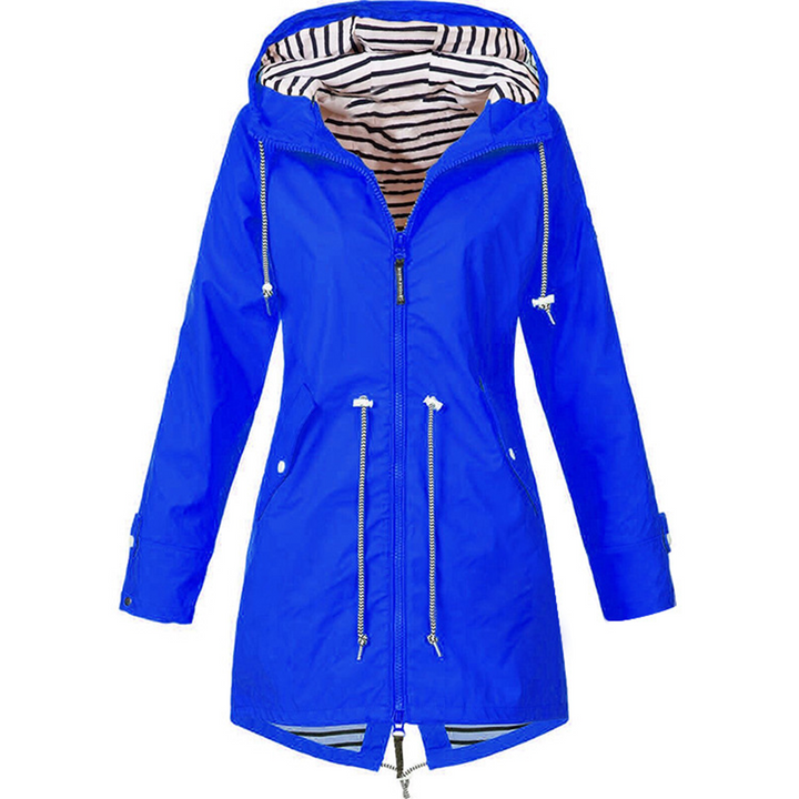 Glayda Manteau de Pluie Imperméable | Long, Élégant avec Capuche Ajustable