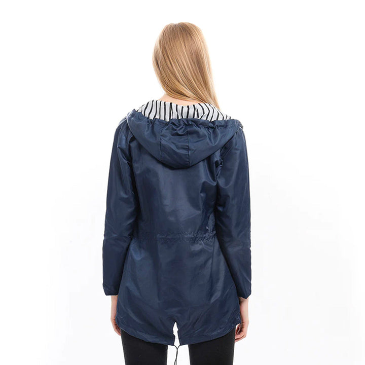 Glayda Manteau de Pluie Imperméable | Long, Élégant avec Capuche Ajustable
