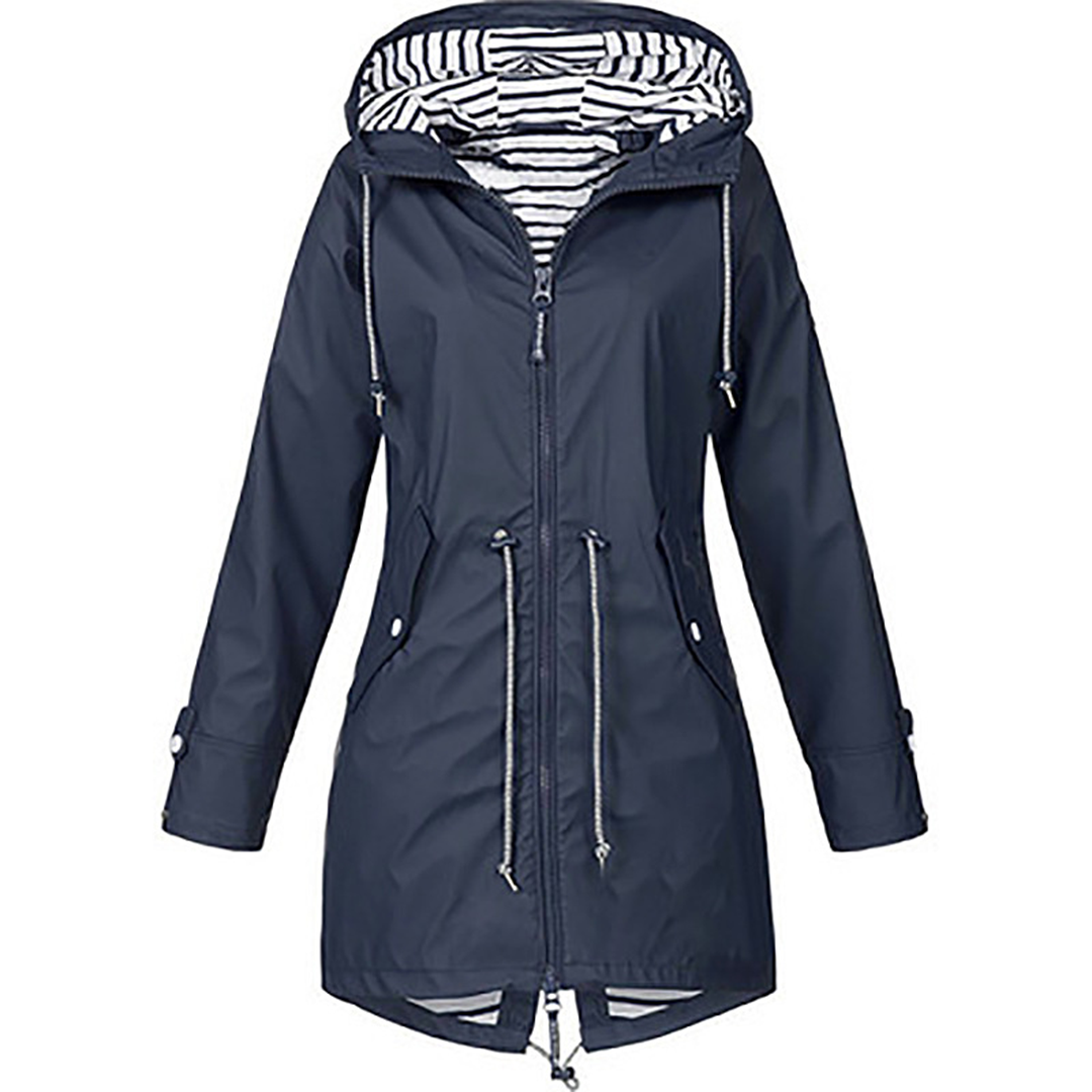 Glayda Manteau de Pluie Imperméable | Long, Élégant avec Capuche Ajustable