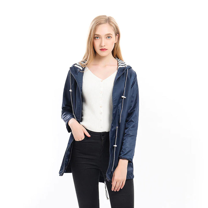 Glayda Manteau de Pluie Imperméable | Long, Élégant avec Capuche Ajustable