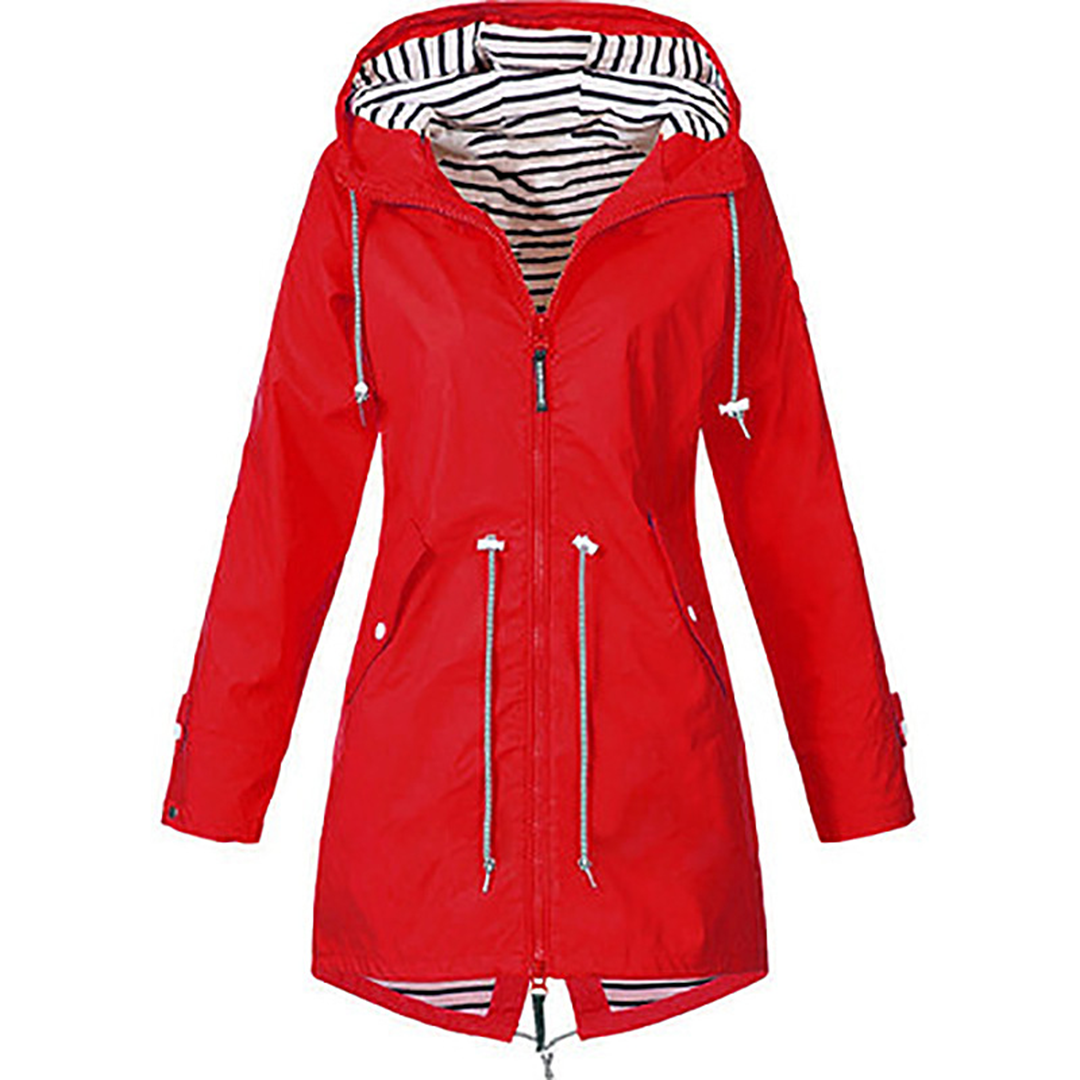 Glayda Manteau de Pluie Imperméable | Long, Élégant avec Capuche Ajustable