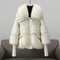 Cappotto imbottito glamour Evelina | Lussuoso collo in pelliccia, maniche extra lunghe e calore elegante