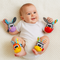 Jeu de hochets sensoriels en tissu doux pour bébé