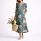 Vestido de lino con flores