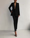 Conjunto de dos piezas para mujer con blazer y pantalón ajustado