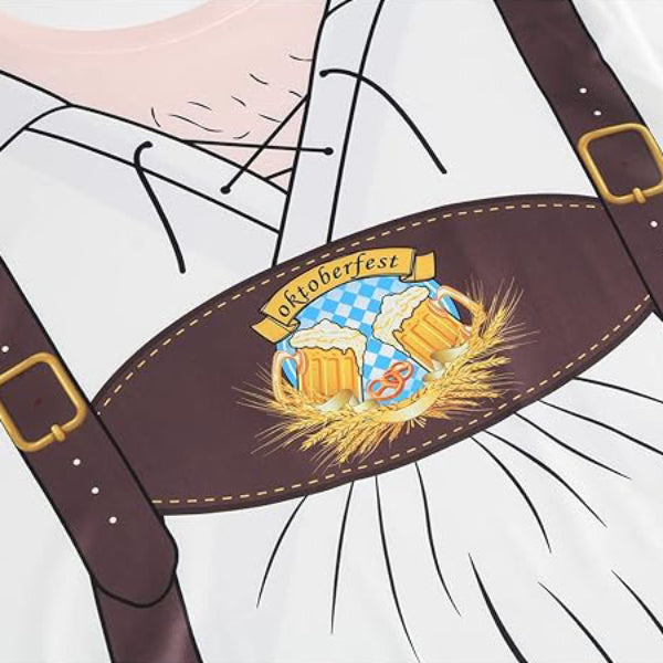 Wiesngaudi T-Shirt Unisexe – Design Lederhosen Photo-Réaliste, Fêtes & Oktoberfest