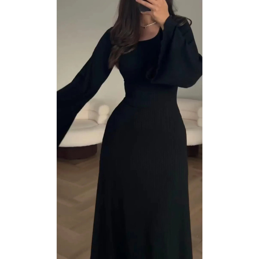 Abito lungo elegante da donna Lucia | Maniche lunghe e chic