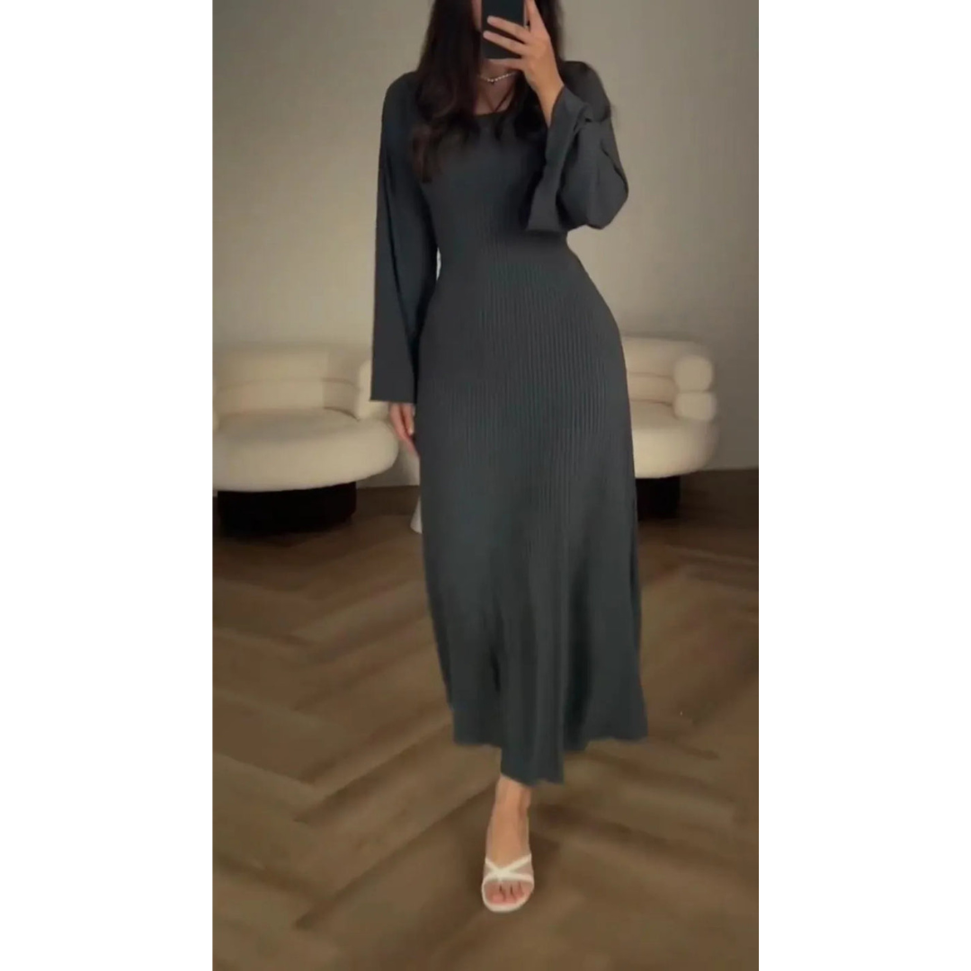 Abito lungo elegante da donna Lucia | Maniche lunghe e chic