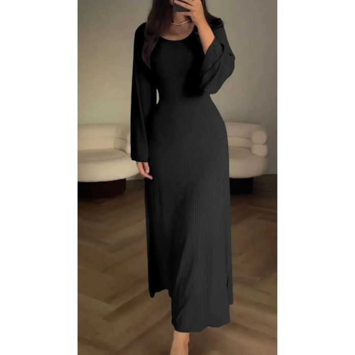 Abito lungo elegante da donna Lucia | Maniche lunghe e chic