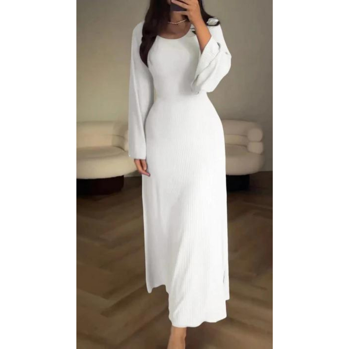 Abito lungo elegante da donna Lucia | Maniche lunghe e chic
