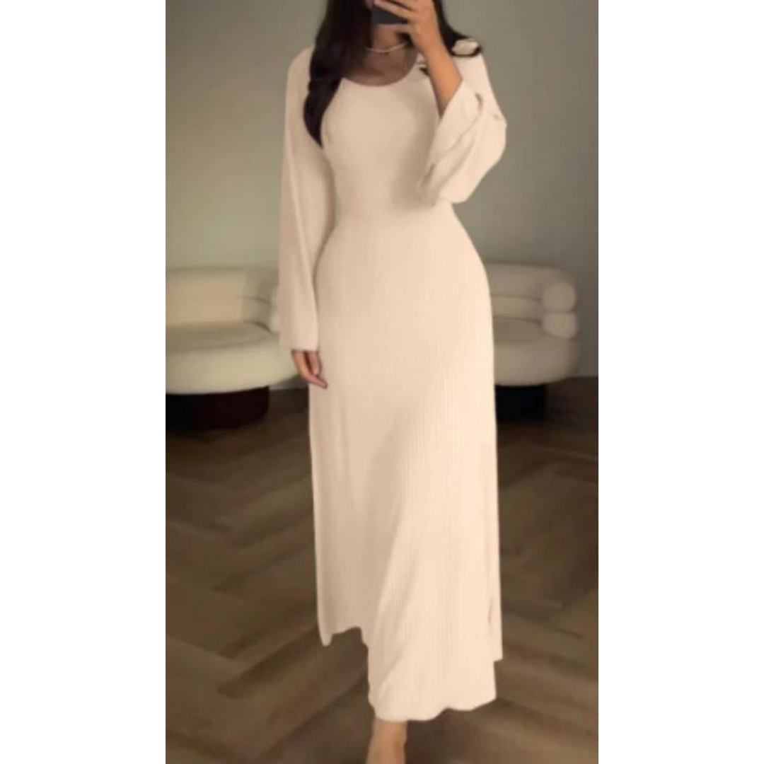 Abito lungo elegante da donna Lucia | Maniche lunghe e chic