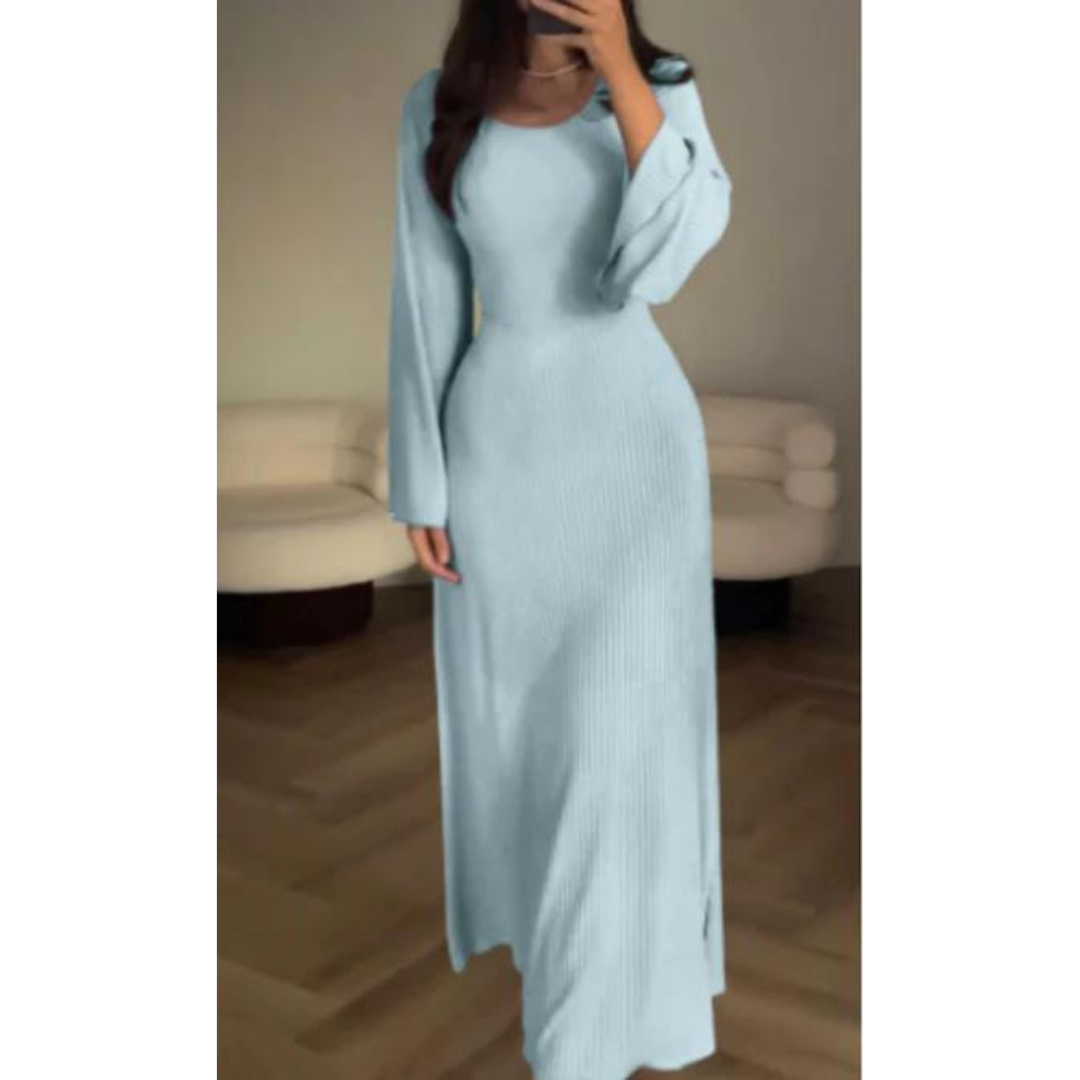 Abito lungo elegante da donna Lucia | Maniche lunghe e chic