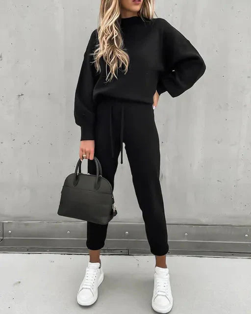 Sporty Chic Ensemble de Jogging pour Femmes | Coupe Ample, Cordon de Serrage, 2 Pièces, Sweatsuit Confortable