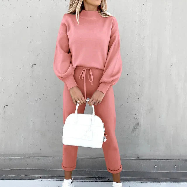 Sporty Chic Ensemble de Jogging pour Femmes | Coupe Ample, Cordon de Serrage, 2 Pièces, Sweatsuit Confortable