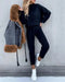 Sporty Chic Ensemble de Jogging pour Femmes | Coupe Ample, Cordon de Serrage, 2 Pièces, Sweatsuit Confortable