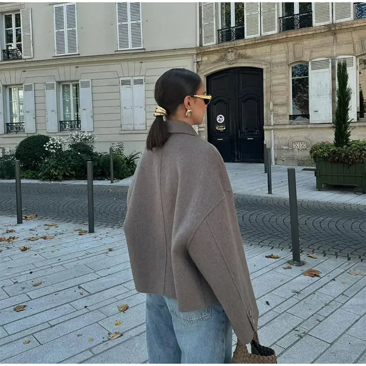 Monika Veste pour femme de Monika | Look oversize avec fermeture à boutons - Elégant & polyvalent
