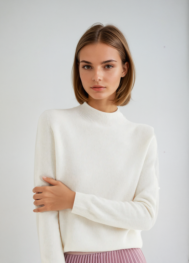 Ciliegia | Maglione in cashmere lavorato a maglia per comfort ed eleganza senza tempo