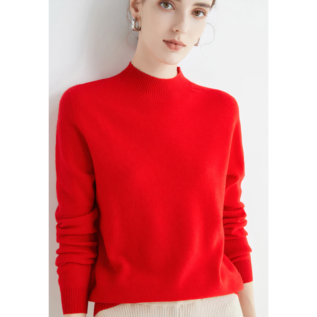 Ciliegia | Maglione in cashmere lavorato a maglia per comfort ed eleganza senza tempo