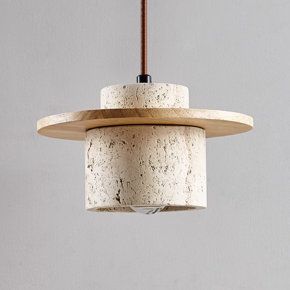 LuzCascada - Lampe en travertin naturel